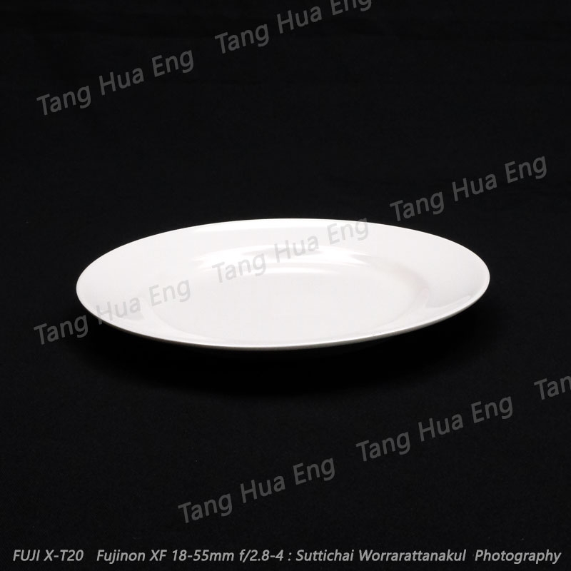 จานทรงตื้น 7.5 นิ้ว #P117-7.5 สีครีมขาว ตราซุปเปอร์แวร์
