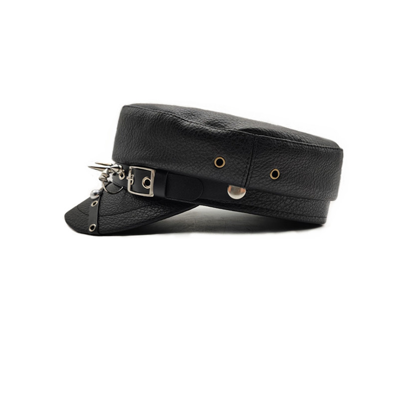 หมวกเบเร่ต์ตกแต่งหัว หนัง แฟชั่นหญิง