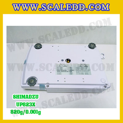 เครื่องชั่งดิจิตอล ทศนิยม 3 ตำแหน่ง รุ่น UP823X 820gx0.001g เครื่องชั่งละเอียดสูง820g เครื่องชั่งน้ำหนัก820g ตาชั่ง820กรัม พิกัดน้ำหนัก 820g ความละเอียด 0.001g ยี่ห้อ SHIMADZU รุ่น UP823X