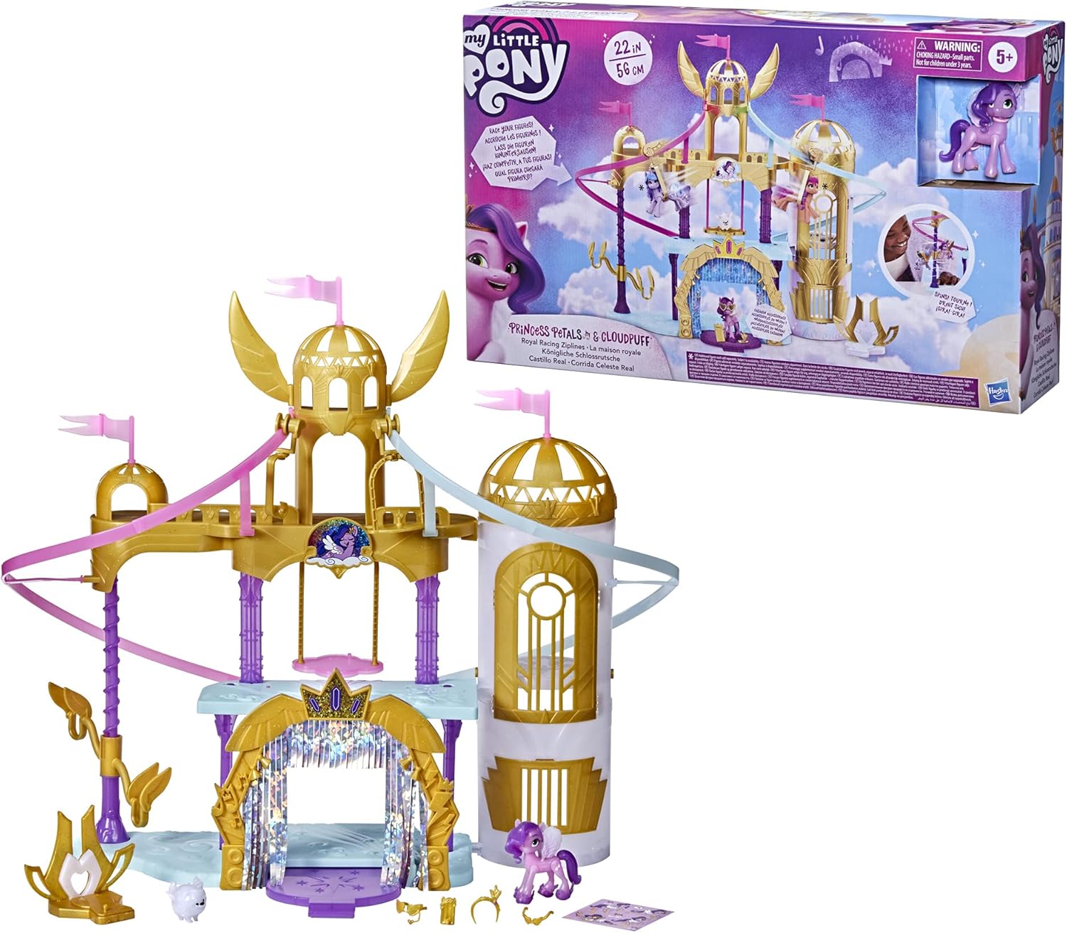 ปราสาทโพนี่พร้อมซิปลายน์ My Little Pony: A New Generation Movie Royal Racing Ziplines