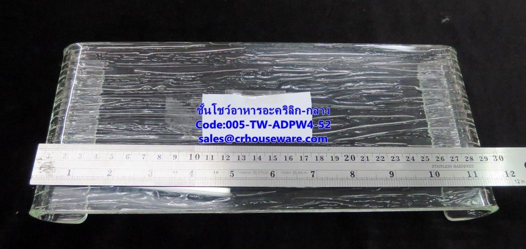 ชั้นอะคริลิกวางอาหาร Acrylic Displayware With Stand 005-TW-ADPW4-52