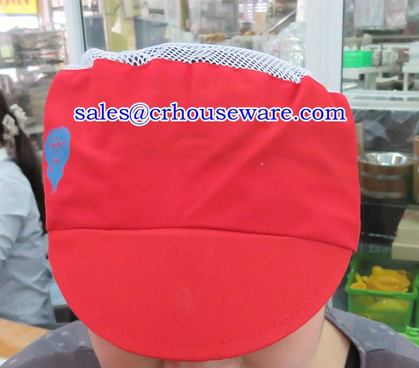 หมวกทรงแก็บด้านหลังเป็นตะข่าย มีระบาย คละสี 044-TMV-2081