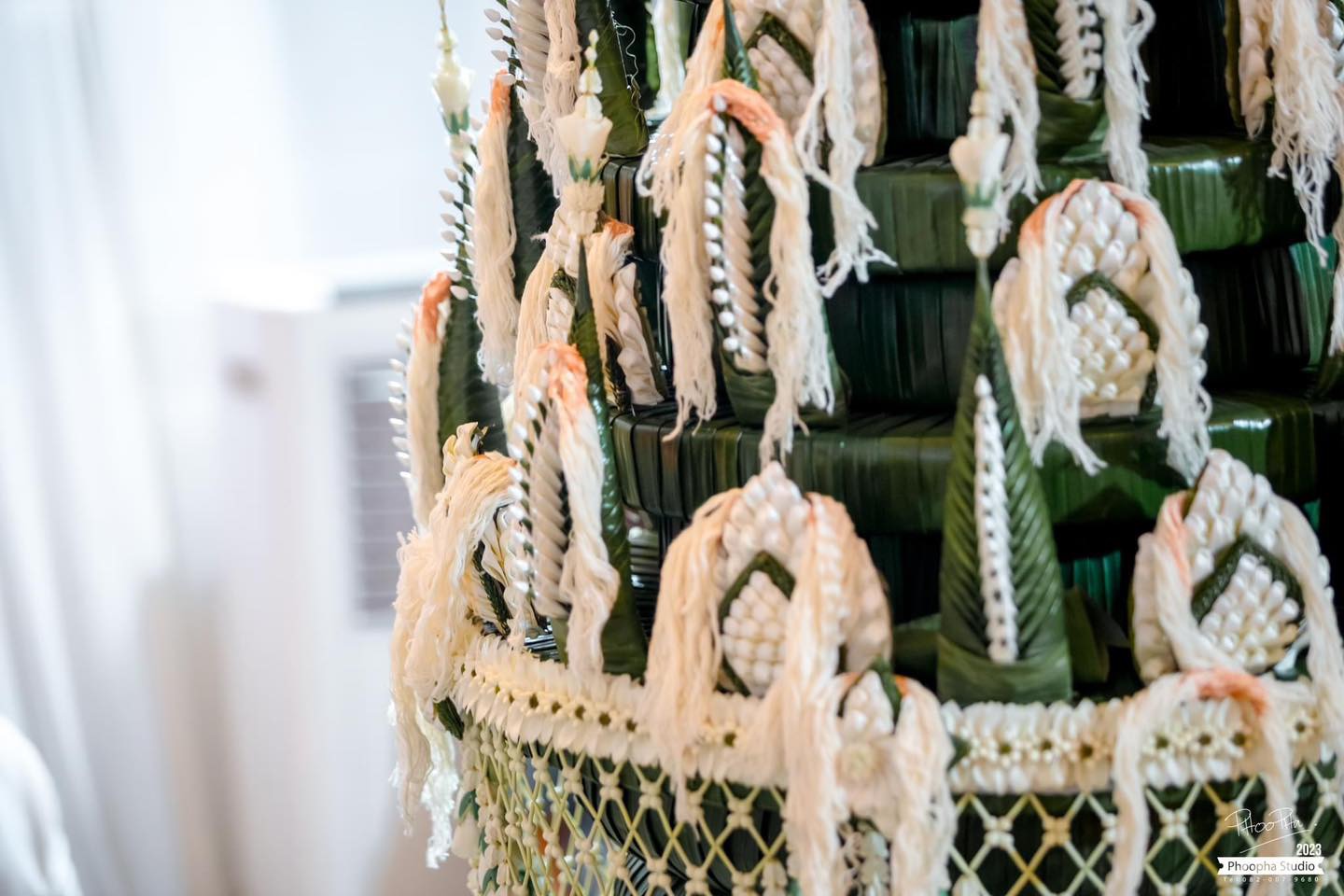 บายศรีทำขวัญนาค 7ชั้นพญานาค1เศียร