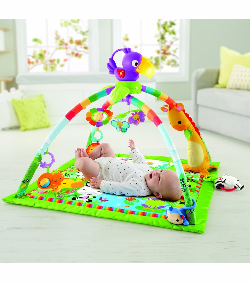 เบาะรองนอน Fisher-Price Rainforest Music & Lights Deluxe Gym
