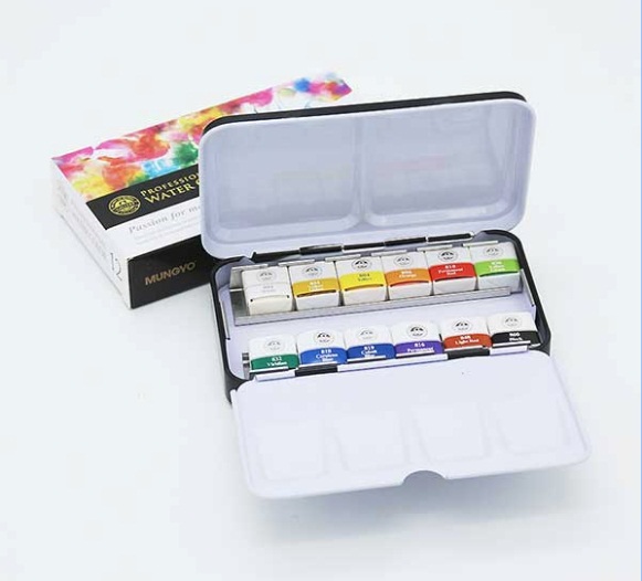 ชุดสีน้ำ Mungyo Professional 12สี