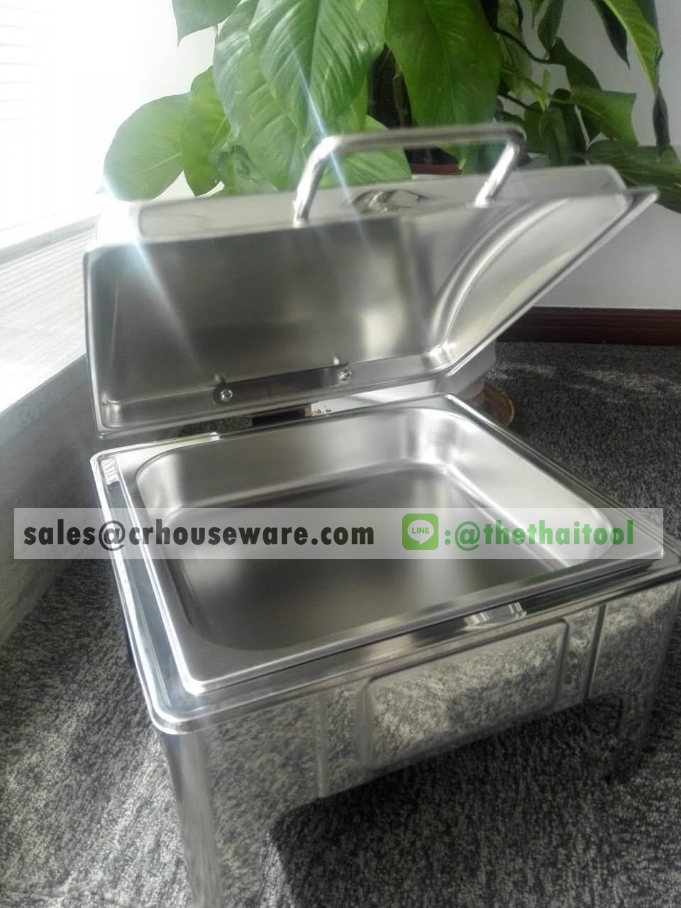ชุดอ่างอุ่นอาหาร 2/3 รหัส 005-SD322 ,2/3 size chafing dish