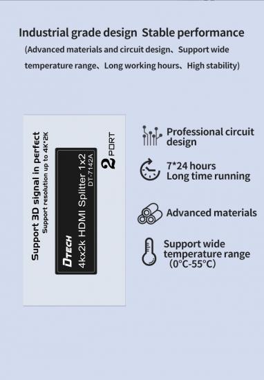 HDMI Splitter รองรับ 4K 30Hz by DTECH