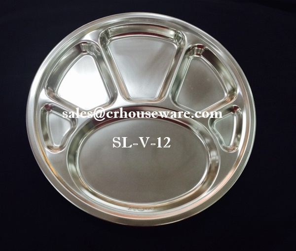 ถาดหลุมสเตนเลส 6 หลุม SL-V-12