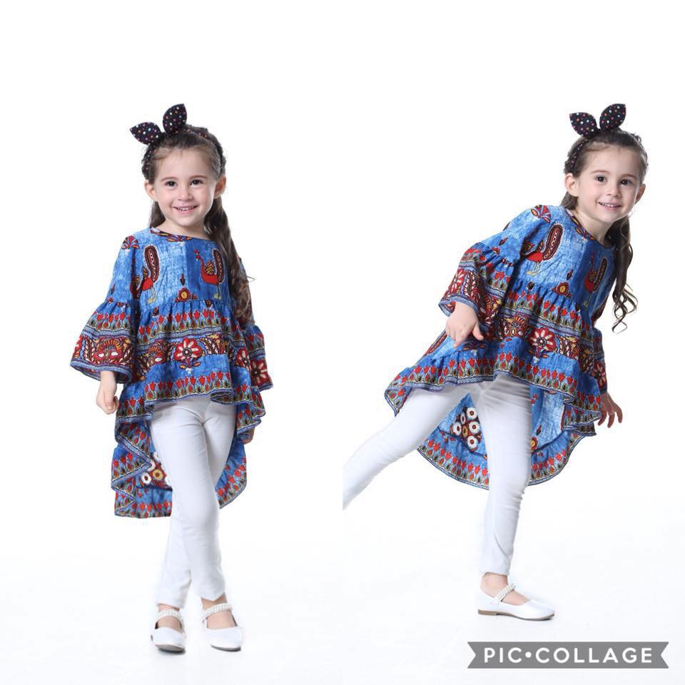 พร้อมส่ง เฉพาะเสื้อหน้าสั้น หลังยาว สีฟ้า,สีส้ม