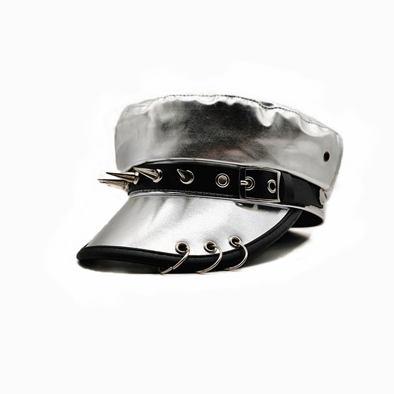 หมวกเบเร่ต์ตกแต่งหัว หนัง แฟชั่นหญิง