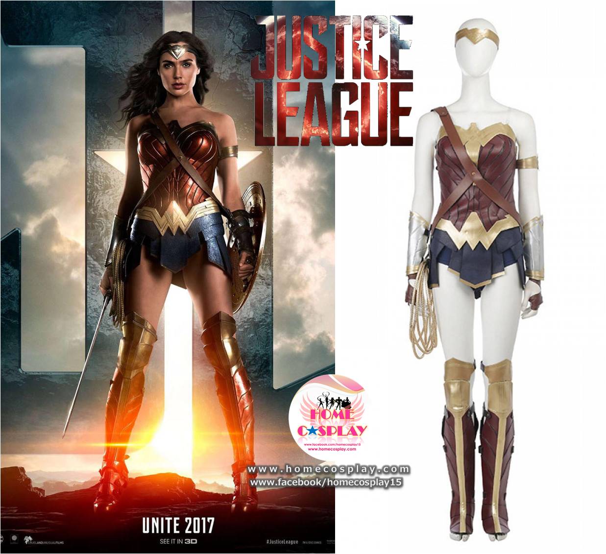 Super Premium Set: #1 ชุดวันเดอร์วูแมน Wonder Woman - Justice League