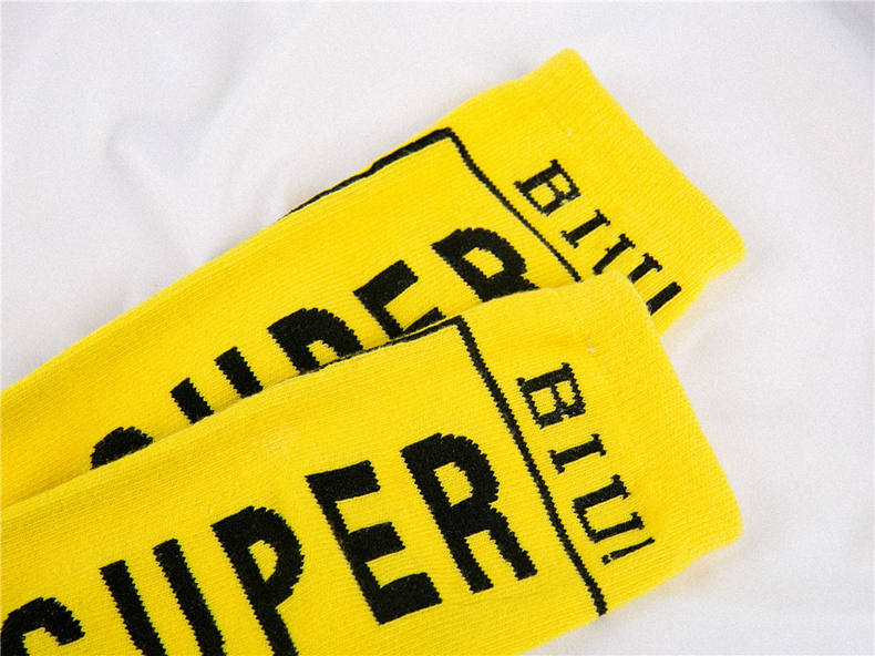 ถุงเท้ายาว ,ถุงเท้าเด็ก ลาย Super