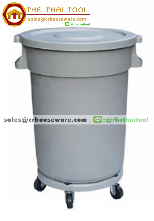 ถังขยะล้อเลื่อน ถังขยะมีล้อ 168 ลิตร 001-HK-07501 Trash bin wheels. 001-HK-07501