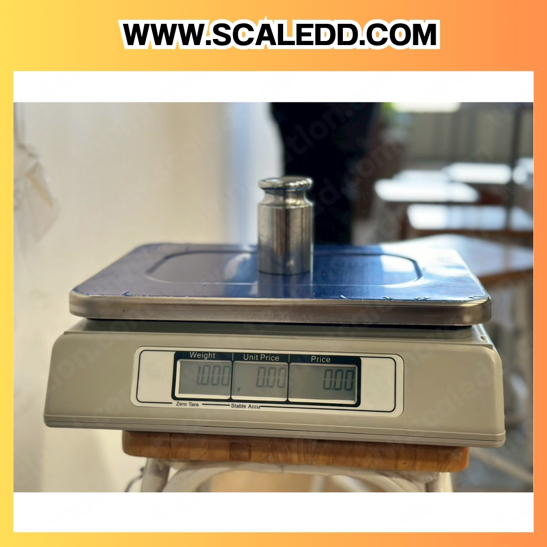 เครื่องชั่งดิจิตอลแบบตั้งโต๊ะ พิกัดน้ำหนัก 30kg. ค่าละเอียน 5g. รุ่น ACS-30A (เครื่องชั่งผ่านตรวจรับรองจากสำนักชั่งตวงวัด)