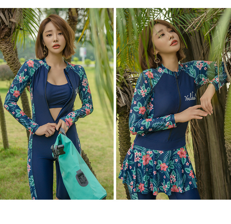 ชุดว่ายน้ำแขนยาว กันuv ไซส์ 2xl เซต 3 ชิ้น บราอก 32-38 ชุดบอดีสูทอก 32-38 เอว 30-36 สะโพก 38-46 ยาว 36 นิ้ว กระโปรงเอว 30-36 สะโพกฟรี ยาว 12 นิ้วค่ะ ผ้าดี งานสวย คุ้มมากค่ะ