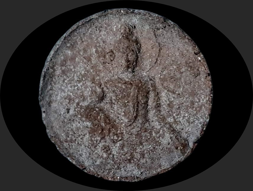 จตุคามรามเทพ พิมพ์ 2 หน้า ปี ๒๕๕๐ หลักเมืองนครศรีธรรมราช วัดพระบรมธาตุ นครศรีธรรมราช เนื้อผงว่านแดง