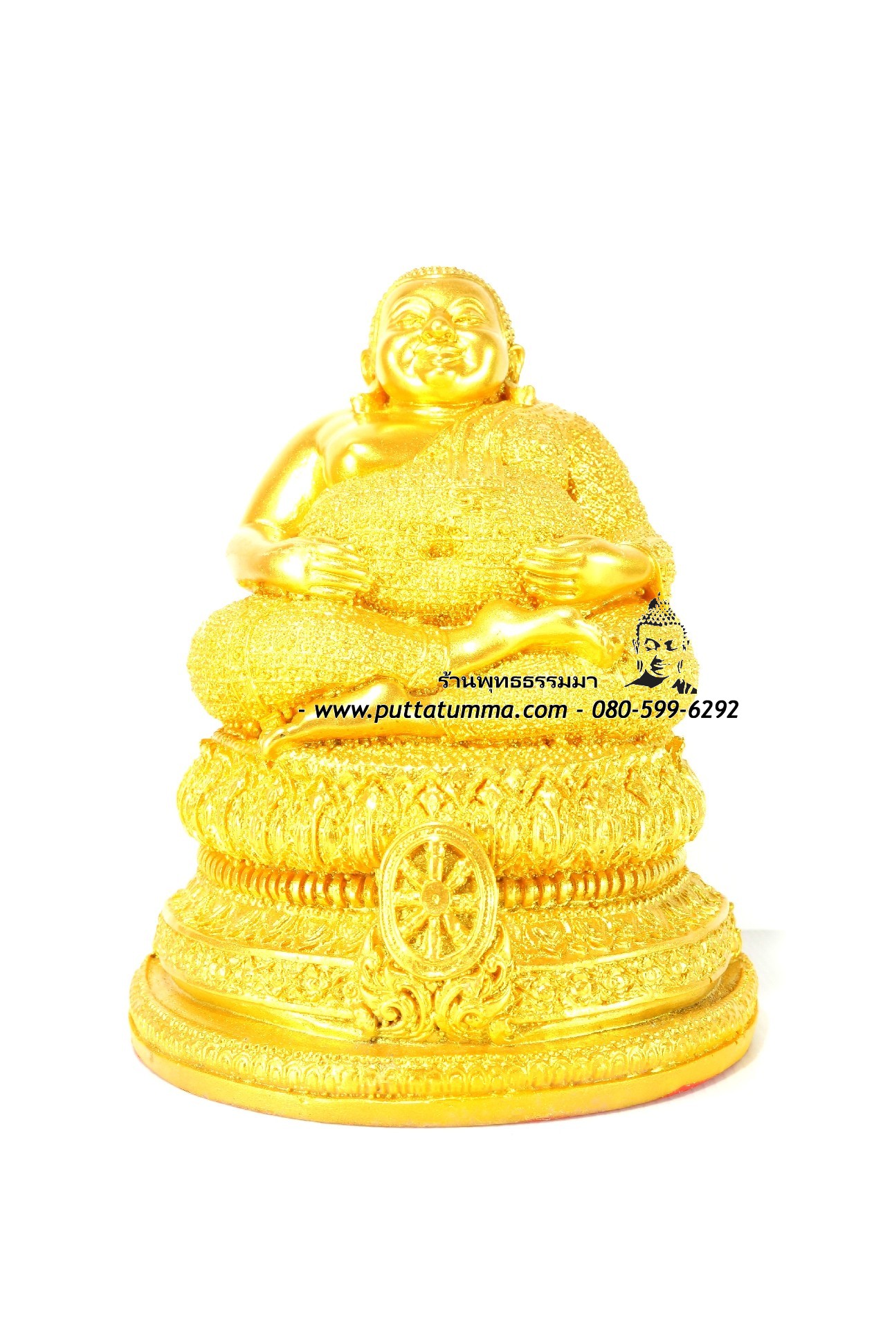 พระสังกัจจายน์ เนื้อเรซิ่น สีทอง 5 นิ้ว