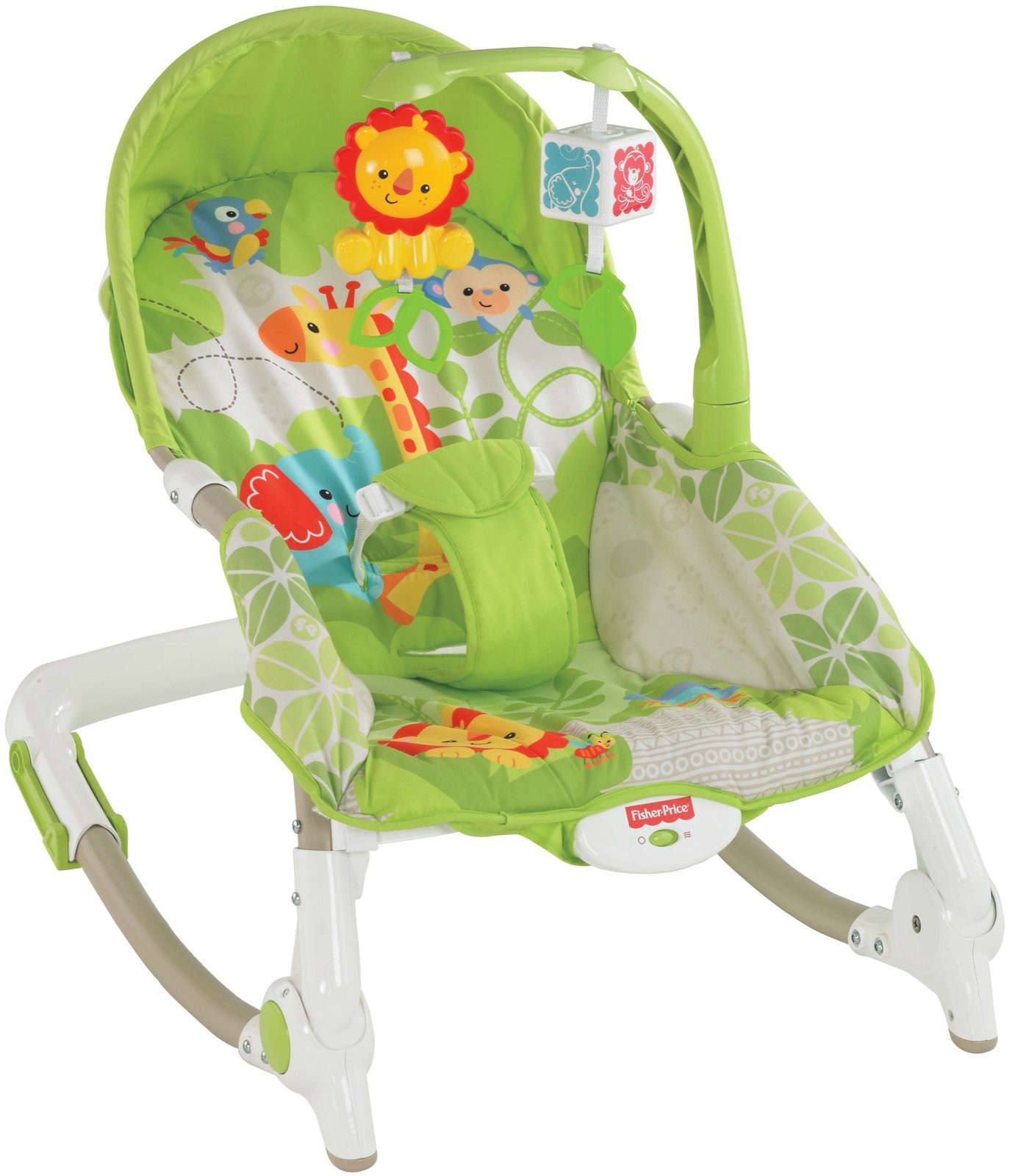 เปลโยก Fisher-Price Newborn-To-Toddler Portable Rocker, Rainforest (พร้อมส่ง) 2490 + ค่าส่ง 150 บาท