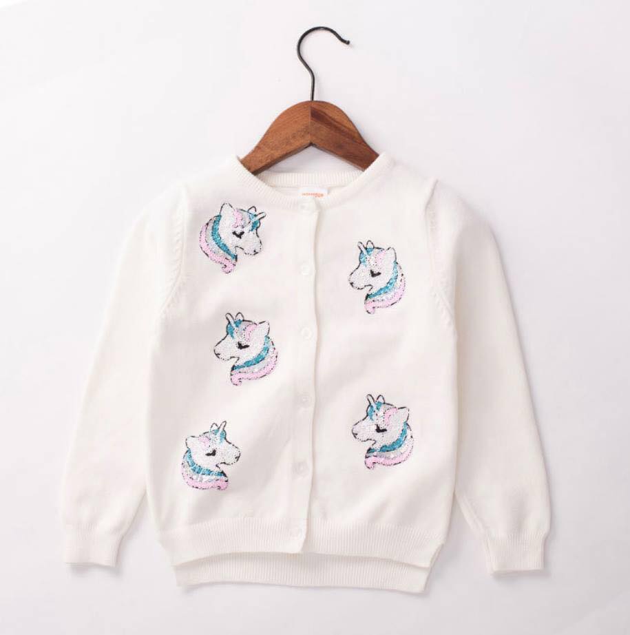 พร้อมส่ง ชุดกันหนาวเด็ก : เสื้อกันหนาว ไหมพรม ยูนิคอน