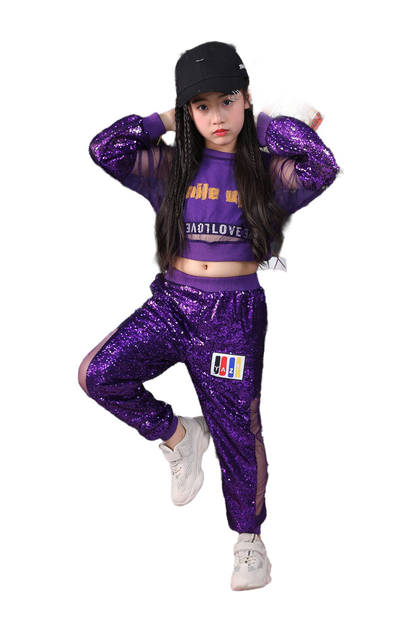 ชุดหรีดเดอร์ ชุดเชียร์ ชุดเต้น ชุดแดนซ์ ปักเลื่อมแขนยาว ขายาว