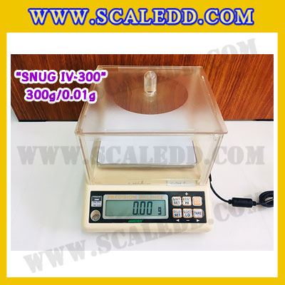 เครื่องชั่งดิจิตอลทศนิยม2ตำแหน่ง 300g x 0.01g เครื่องชั่งน้ำหนักดิจิตอล300กรัม เครื่องชั่งน้ำหนัก300g เครื่องชั่งละเอียดสูง ตาชั่งละเอียดสูง300กรัม พิกัดน้ำหนัก 300g ความละเอียด0.01g ยี่ห้อ JADEVER รุ่น SNUG IV-300