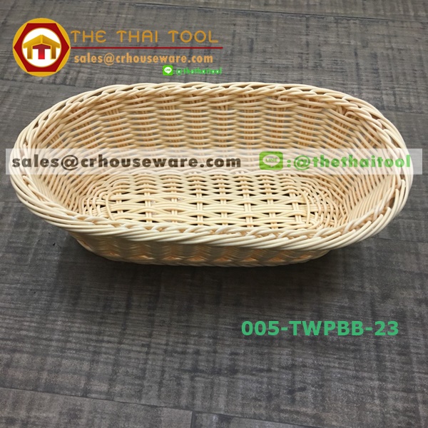 ตะกร้าหวายเทียม แบบวงรี 005-TWPBB-23