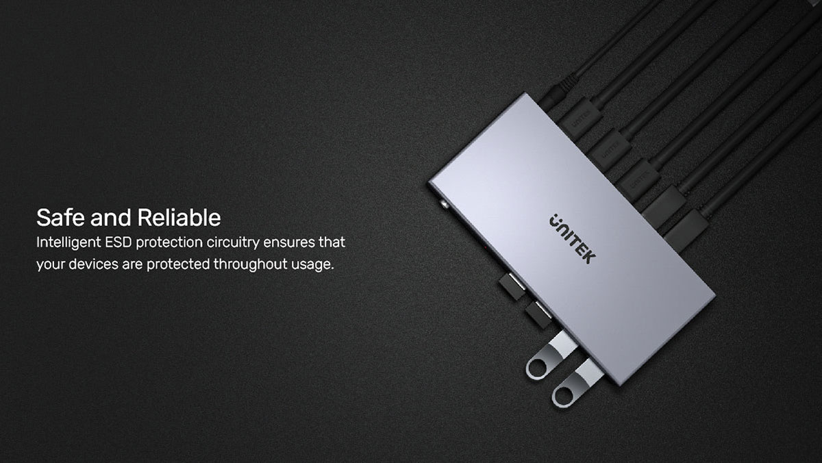 KVM HDMI Switch 2 In 1 Out และ 4 USB รองรับ HDMI2.0 4K 60Hz EDID และคีย์ลัด by Unitek