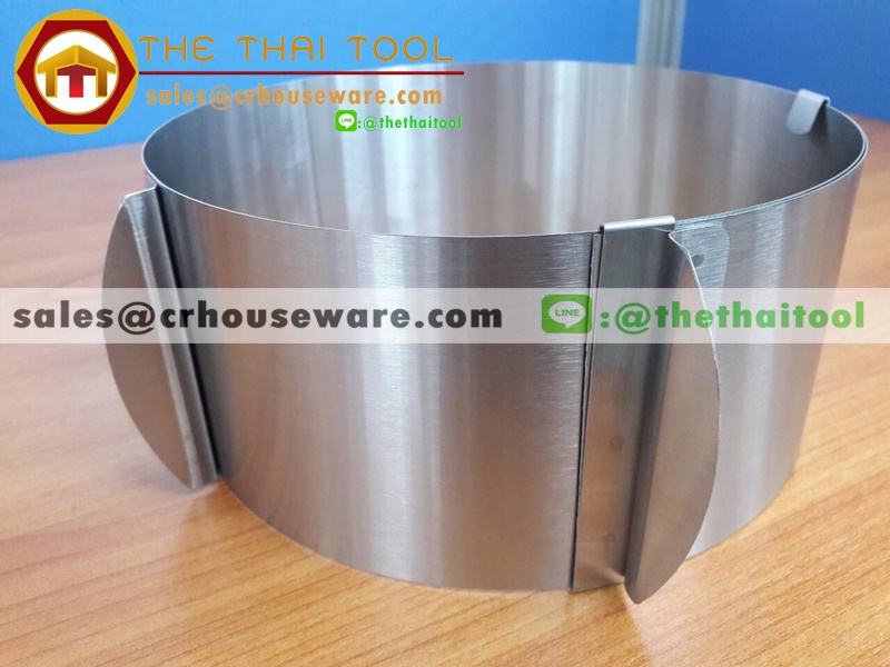 พิมพ์ขนมเค้ก ปรับระดับได้ ทรงกลม 005-P1630