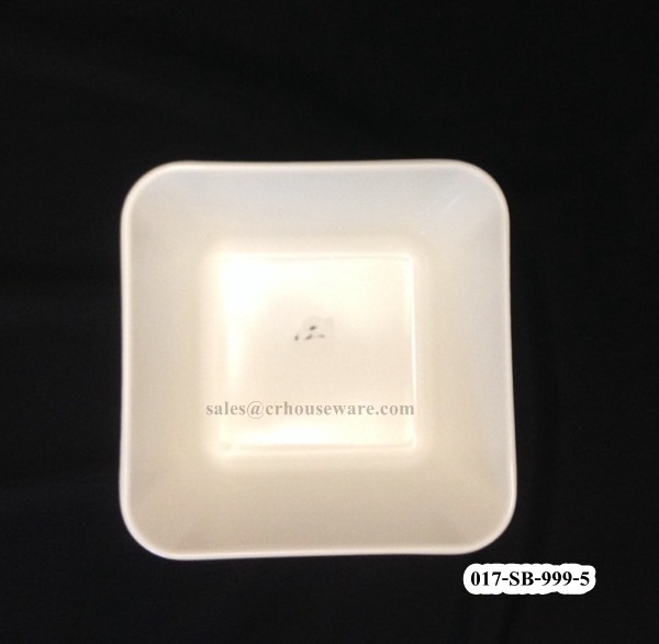 ชามข้าว/ถ้วยซุป ทรงสี่เหลี่ยม 5" 017-SB-999-5