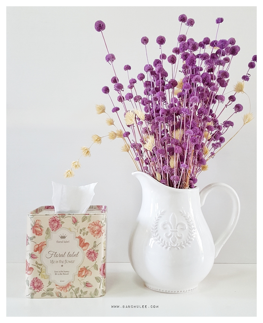 Shabby Chic Ceramic Vase แจกันเซรามิค ทรงเหยือก สีขาว