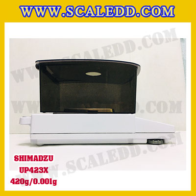 เครื่องชั่งดิจิตอล ทศนิยม 3 ตำแหน่ง รุ่น UP423X 420gx0.001g เครื่องชั่งละเอียดสูง420g เครื่องชั่งน้ำหนัก420g ตาชั่ง420กรัม พิกัดน้ำหนัก 420g ความละเอียด 0.001g ยี่ห้อ SHIMADZU รุ่น UP423X