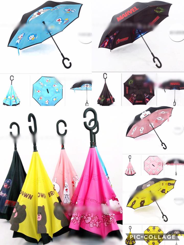 ร่มกลับด้าน iร่มกันฝน ก้านยาว