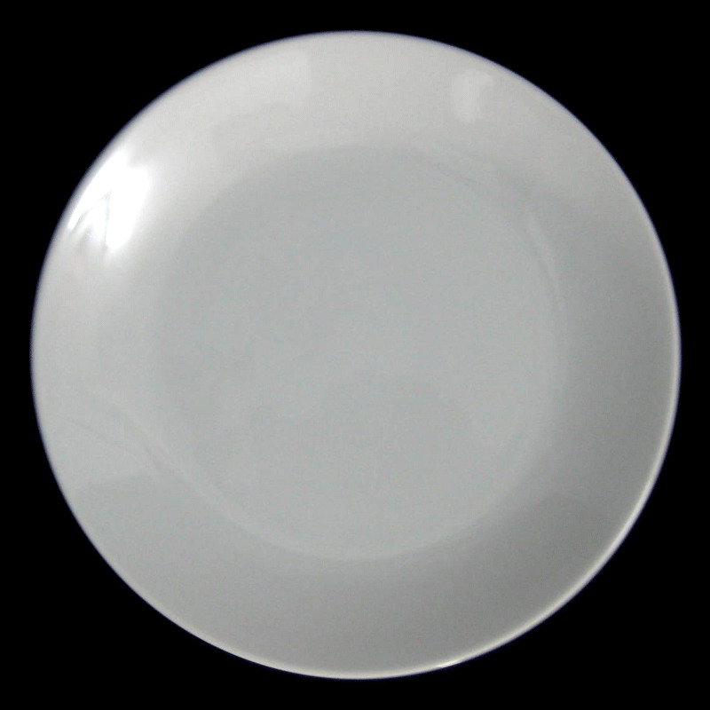 จานตื้นทรงใบบัว 10 นิ้ว ( 26 ซม. ) #0201 ยี่ห้อ Royal porcelain (รอยัล พอร์ซเลน )