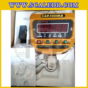 เครื่องชั่งแขวน1ตัน เครื่องชั่งดิจิตอลแบบแขวน1000kg ค่าละเอียด 0.5kg รุ่น OCS-XZ (เครื่องชั่งมีใบผ่านตรวจรับรองจากสำนักชั่งตวงวัด)