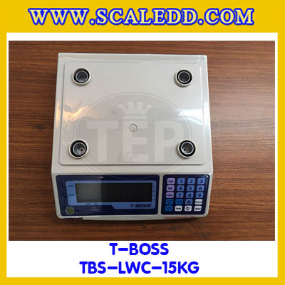 เครื่องชั่งน้ำหนักดิจิตอล พิกัด15กิโลกรัม ความละเอียด0.5g ยี่ห้อ TBOSS รุ่น TBS-CW (เครื่องชั่งผ่านตรวจรับรองจากสำนักชั่งตวงวัด)