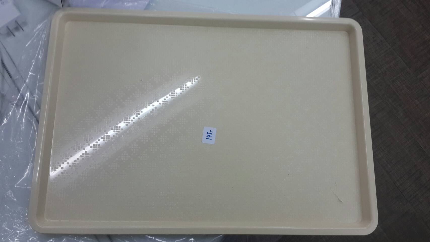 ถาดเสริฟ,ถาดเหลี่ยม 11 นิ้ว สีครีมขาว,สีน้ำตาล Code.017-T137-11