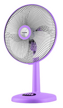 Toshiba พัดลมตั้งโต๊ะ ใบพัด 16 นิ้ว รุ่น DF-45 สีม่วง
