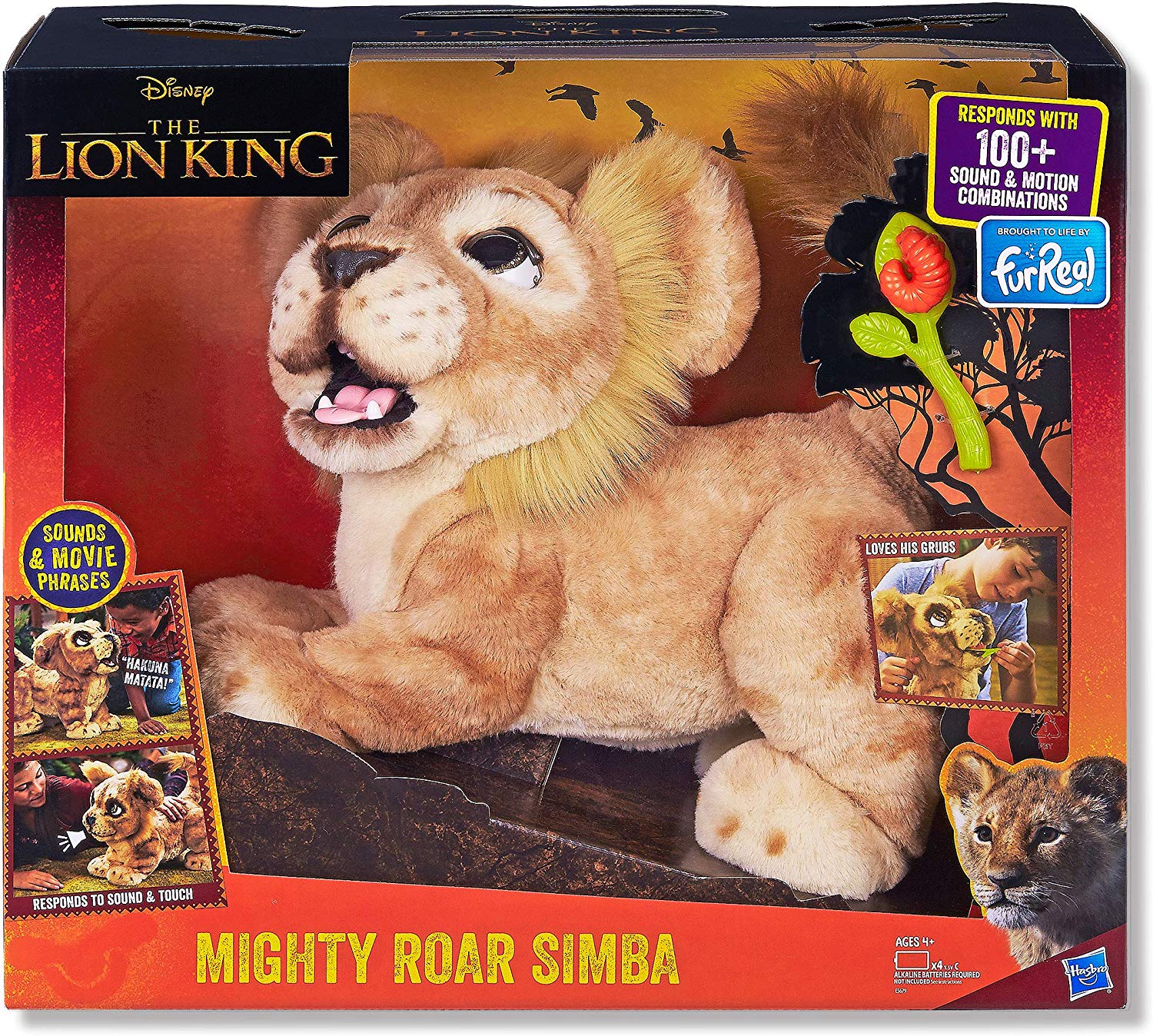 ตุ๊กตาโต้ตอบได้ Disney The Lion King Mighty Roar Simba Interactive Plush Toy