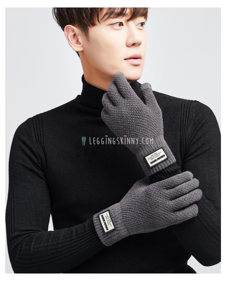 ถุงมือไหมพรมเกาหลีสำหรับทัชสกรีน ผู้ชาย