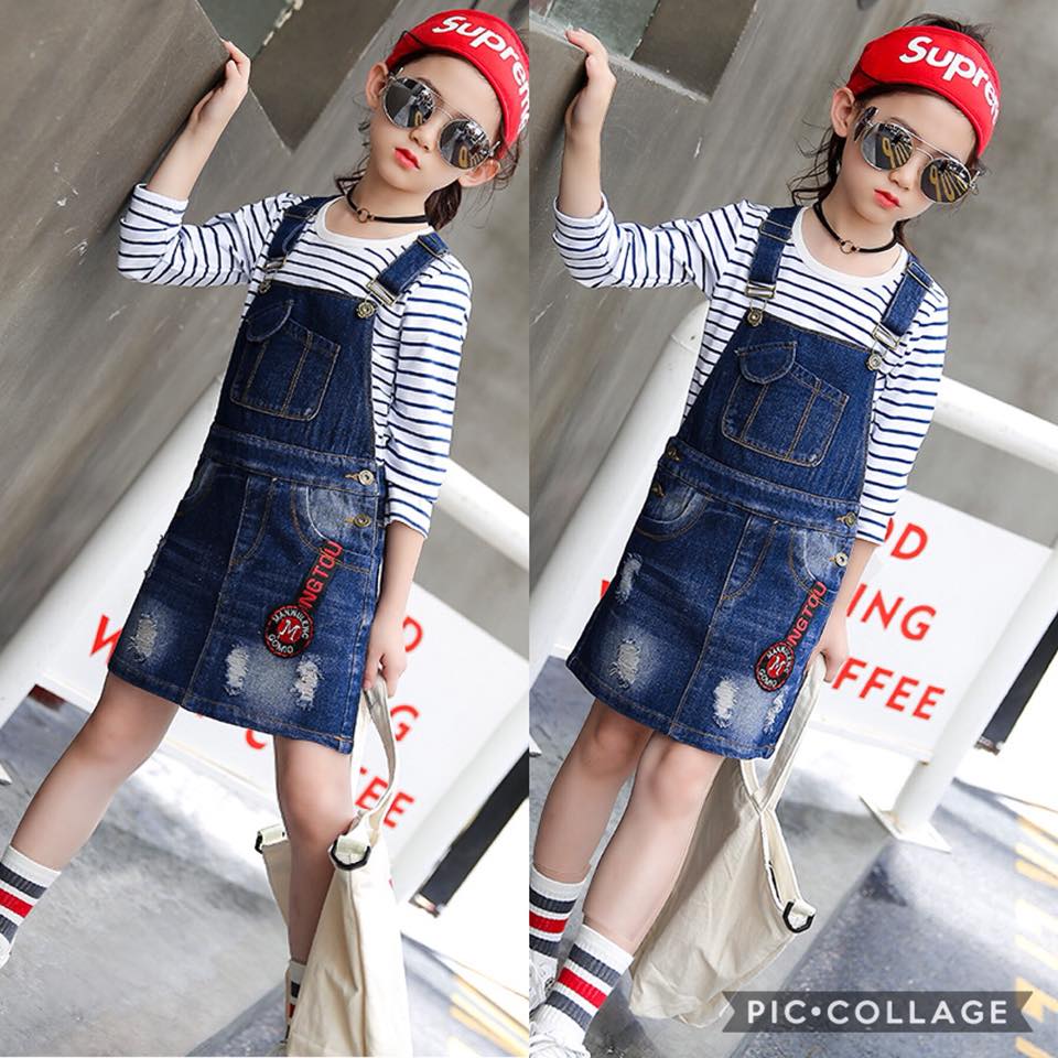 เอี้ยมกระโปรงยีนส์**ไม่รวมเสื้อตัวใน
