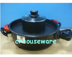 ชุดเตาย่างพร้อมหม้อต้มไฟฟ้า 006-AU530,เตาย่างหมูกระทะ, เตาย่างบาร์บีคิว ,เตาหมูกระทะ ,เตาหมูกระทะไฟฟ้า , Smokeless electric grill. 006-AU530