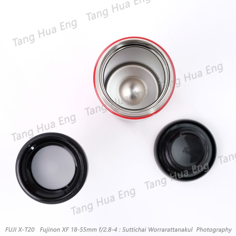 Zebra กระบอกน้ำสูญญากาศ Oriental Red 0.45 ลิตร ตราหัวม้าลาย