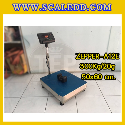 เครื่องชั่งน้ำหนักดิจิตอล พิกัด300kg ความละเอียด20g รุ่น A12 แท่นชั่งขนาด50x60cm