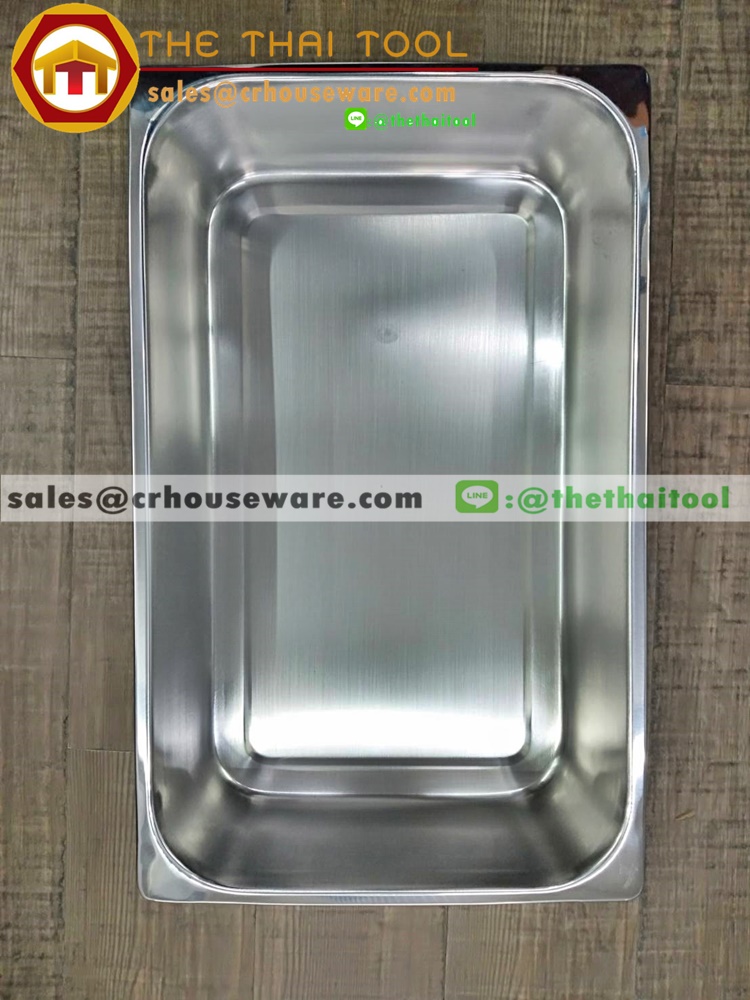 อ่างสแตนเลส 1/1 ลึก 10 ซม. อ่างสำหรับโรงงานผลิตอาหารโดยเฉพาะ Gastronorm Pan รหัส 040-SPECIAL-K105,ถาดโรงงานสัปปะรด,ถาดใช้ในโรงงานผลิตอาหาร