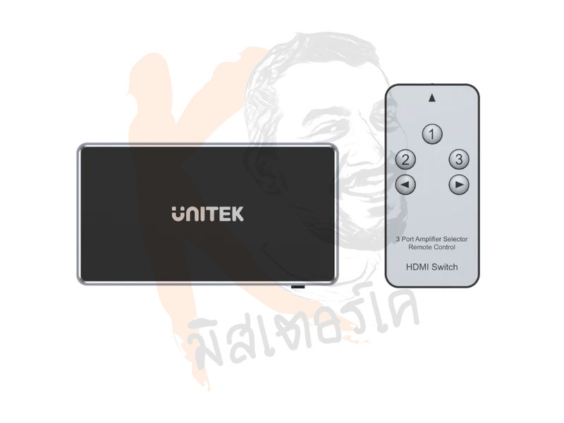 4K HDMI Switch 3 In 1 Out Unitek รองรับถึง 4K 30Hz มาพร้อมรีโมท by Unitek