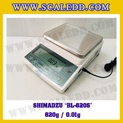 เครื่องชั่งดิจิตอลทศนิยม2ตำแหน่ง BL-620S พิกัด 620g x 0.01g เครื่องชั่งละเอียดสูง620g เครื่องชั่งน้ำหนัก620g ตาชั่ง620กรัม ตาชั่งน้ำหนัก620g ยี่ห้อ SHIMADZU รุ่น BL-620S