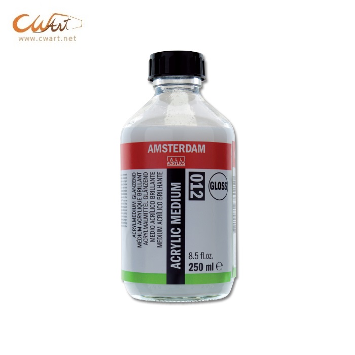 น้ำยาผสมสีอะคริลิค Amsterdam 250ml - 012 Gloss (เงา)
