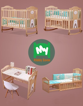 เตียงนอนไม้สำหรับเด็ก Double Bed ปรับขยายเตียงใหญ่ได้ TB101013 (W3)