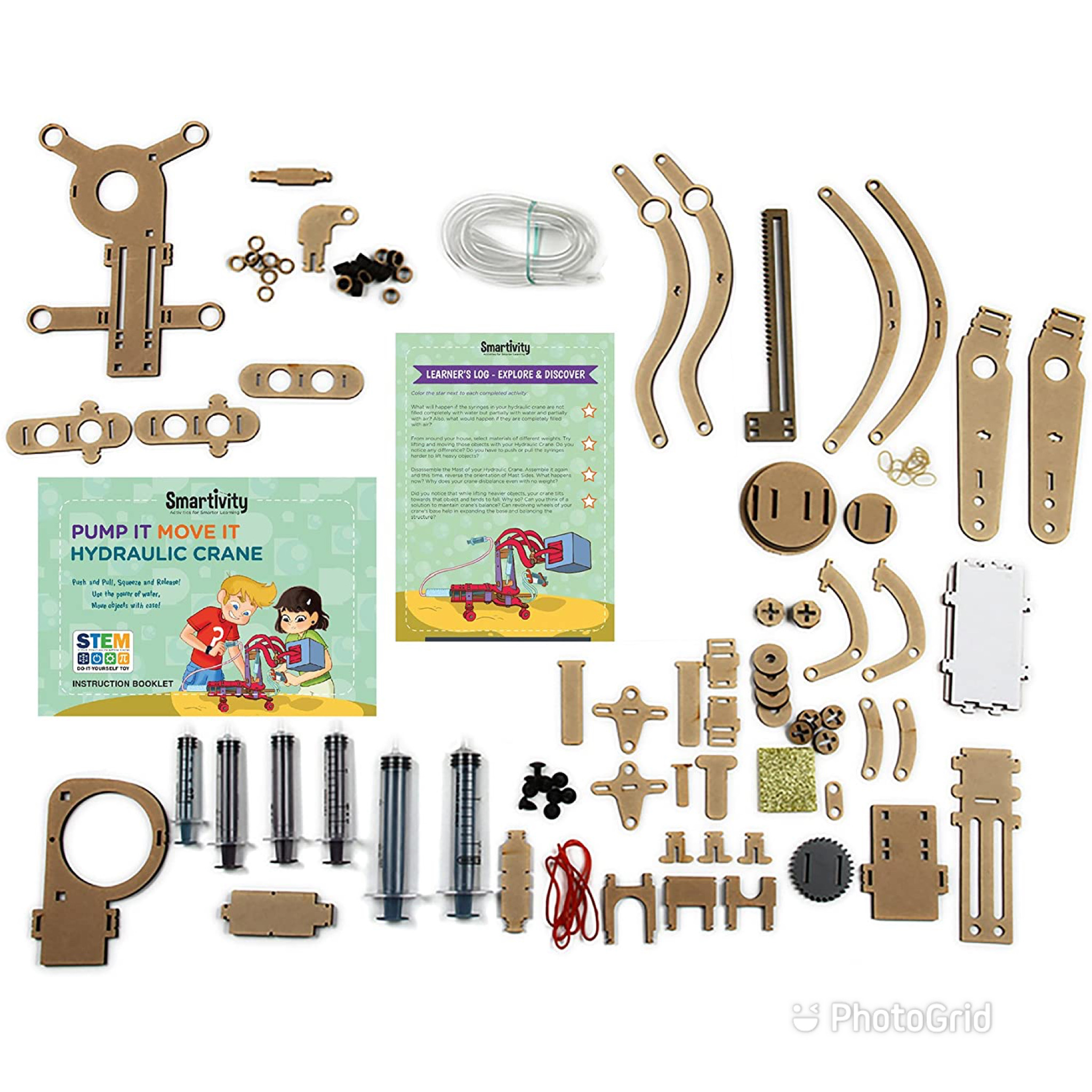 ชุดเครื่องมือพลังน้ำ Smartivity Pump It Move It Hydraulic Crane