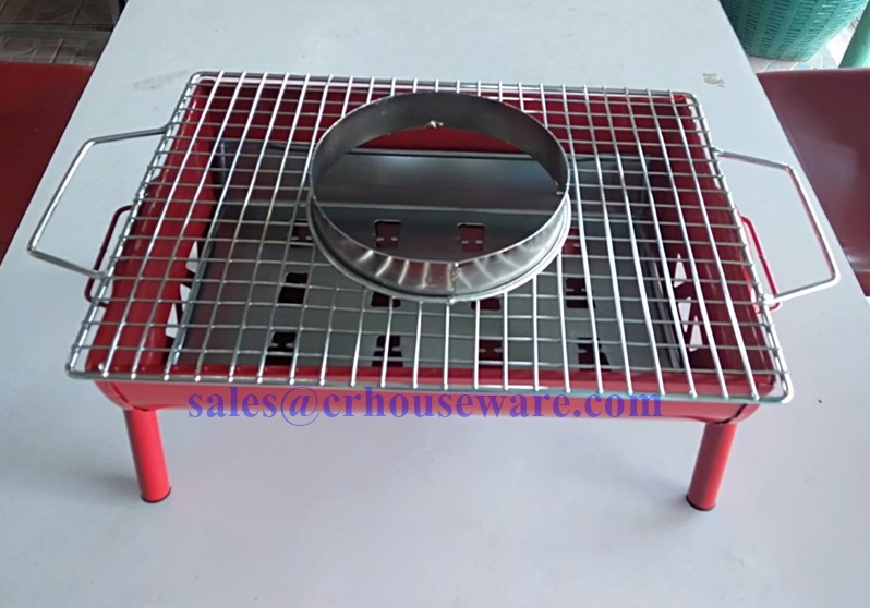 เตาจุ่มย่าง 006-RD-01,เตาปิ้งย่างพร้อมหม้อชาบูปิกนิก